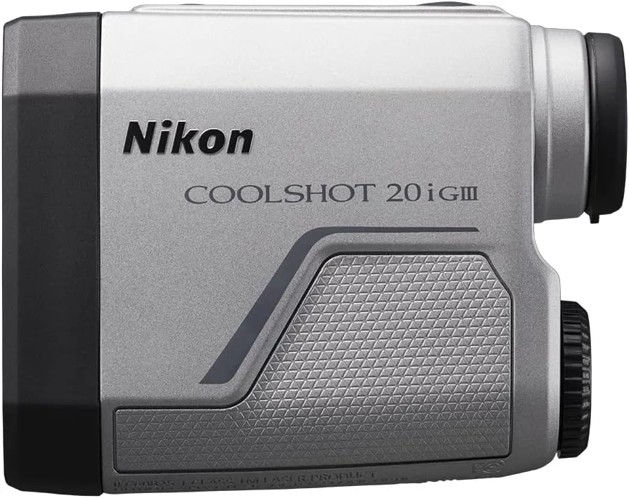 Nikon COOLSHOT 20i GIII Golf Rangefinder | Rainproof Laser rangefinder with Slope, Locked On Quake and 5 Year Warranty | Official Nikon USA Model