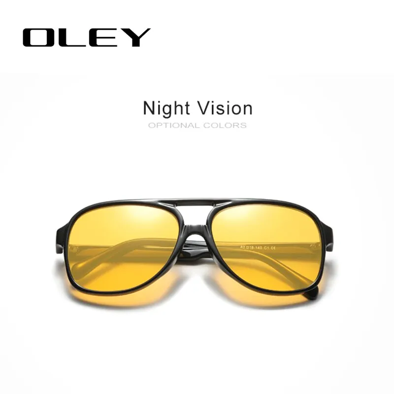 Oley Unisex Full Rim Round Acetate Titanium Frame Polarized Sunglasses Y7129