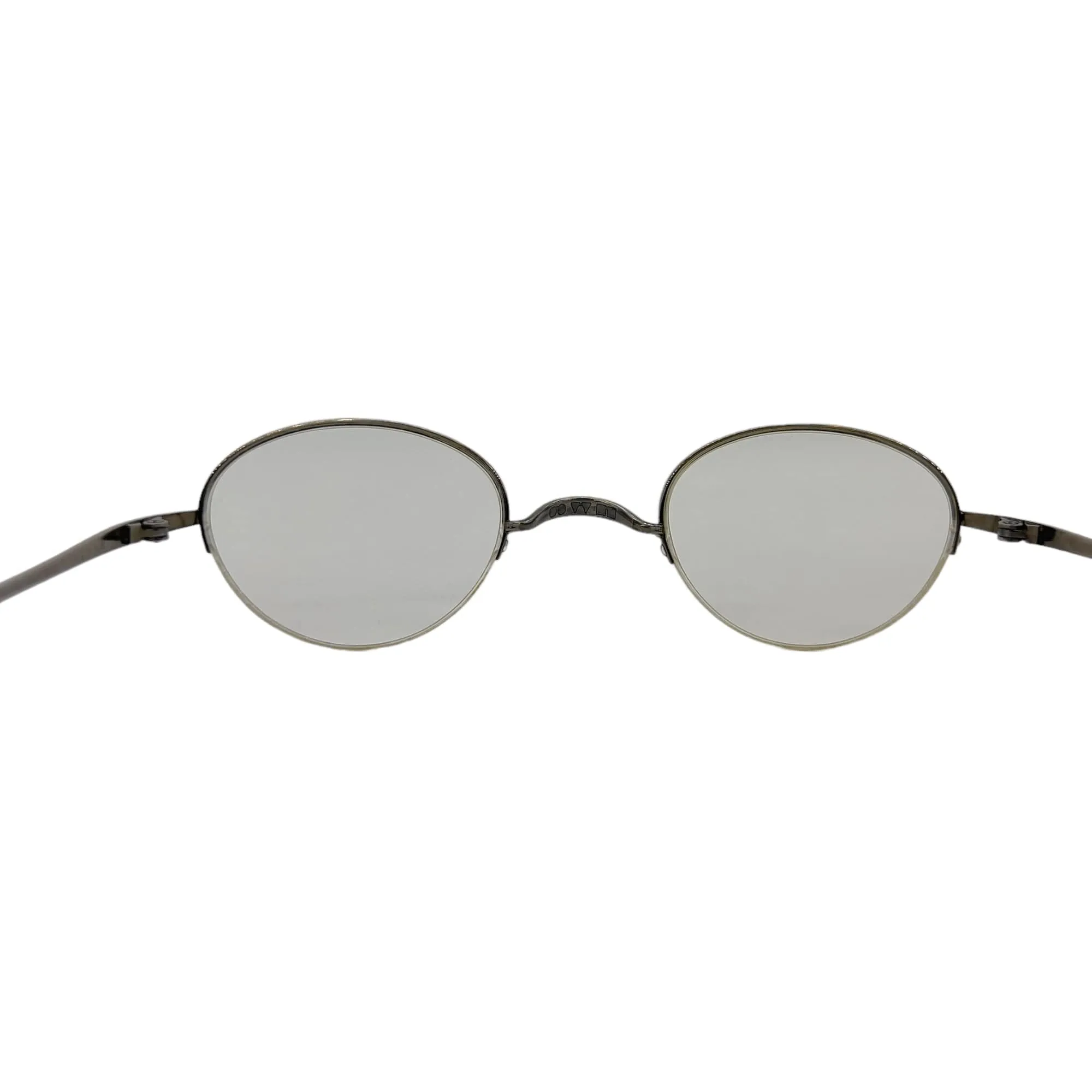 OLIVER PEOPLES Rimless Bottom Unisex Eyeglasses - Brushed Silver