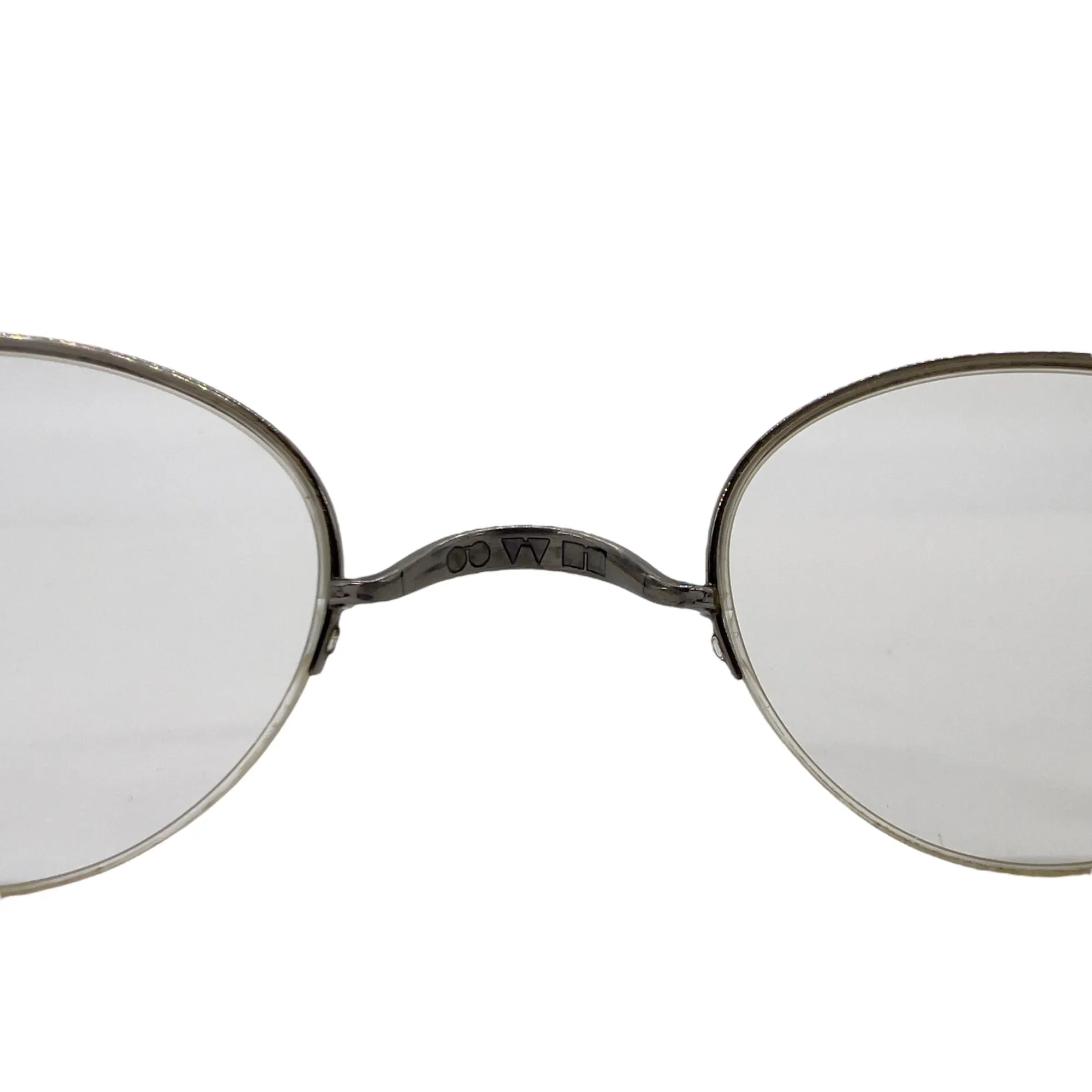 OLIVER PEOPLES Rimless Bottom Unisex Eyeglasses - Brushed Silver