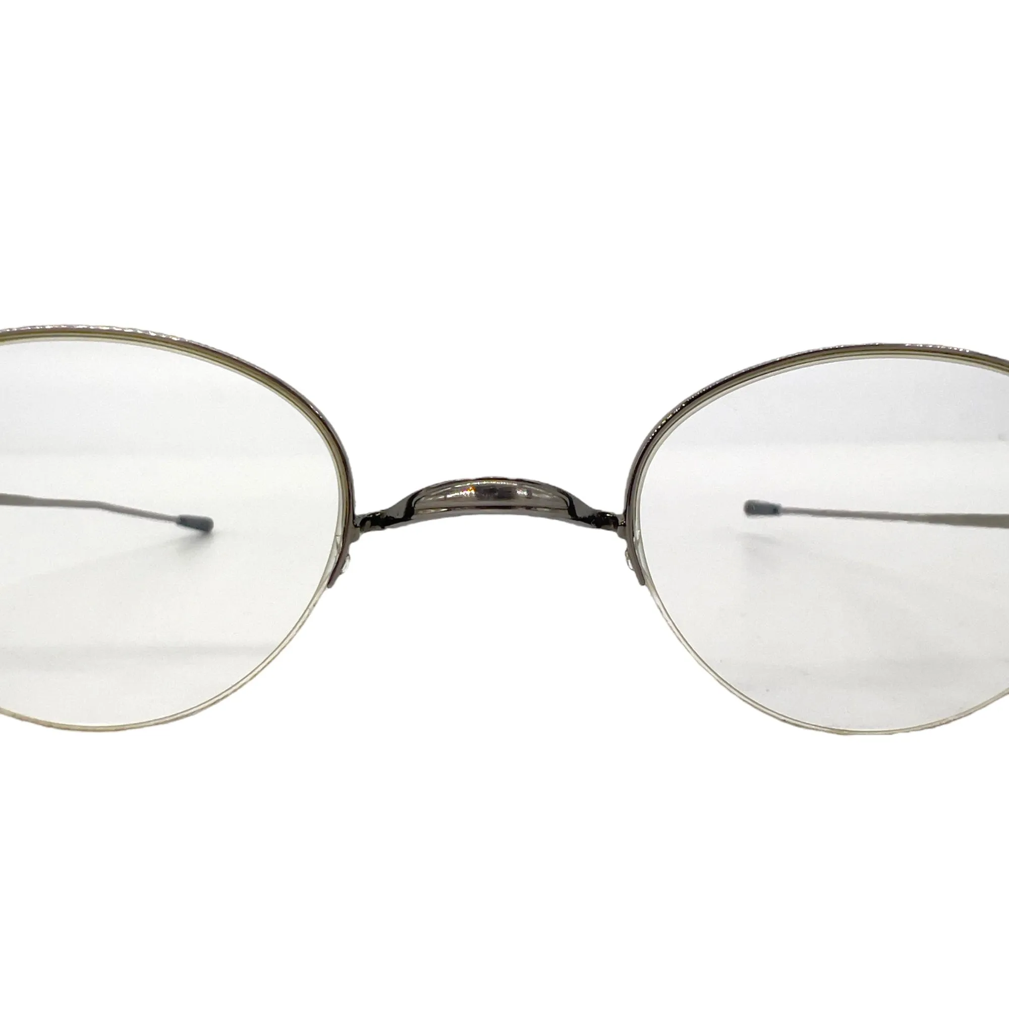 OLIVER PEOPLES Rimless Bottom Unisex Eyeglasses - Brushed Silver