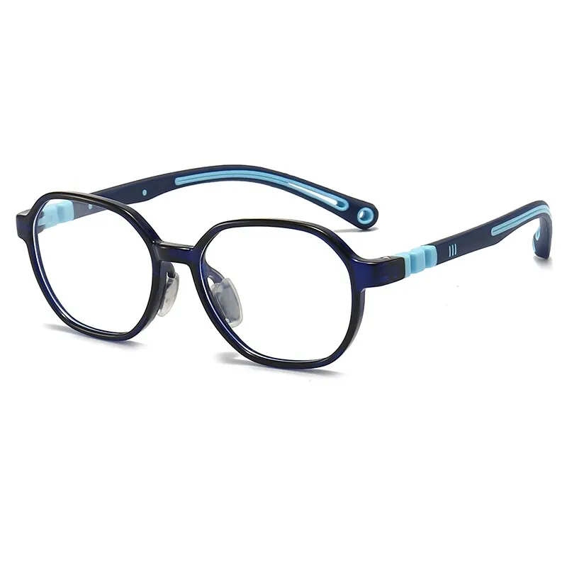 Oveliness Unisex Children's Full Rim Round Tr 90 Titanium Eyeglasses Trd103