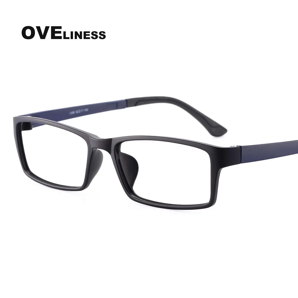 Oveliness Unisex Full Rim Square Tr 90 Titanium Eyeglasses 2126