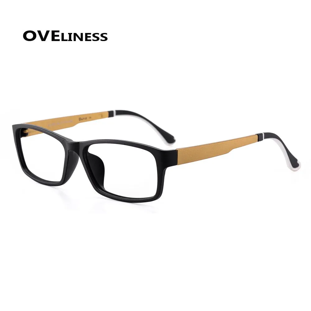 Oveliness Unisex Full Rim Square Tr 90 Titanium Eyeglasses 2126