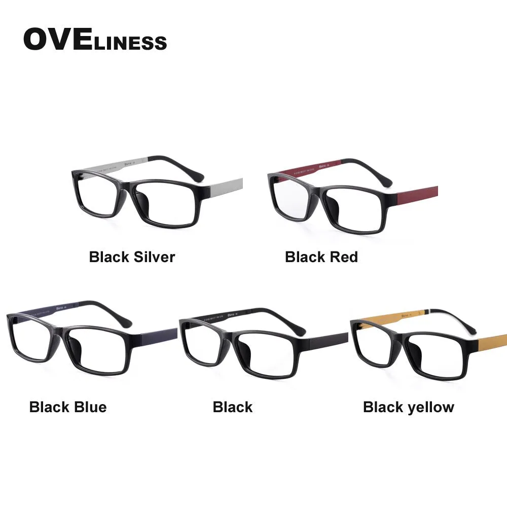 Oveliness Unisex Full Rim Square Tr 90 Titanium Eyeglasses 2126