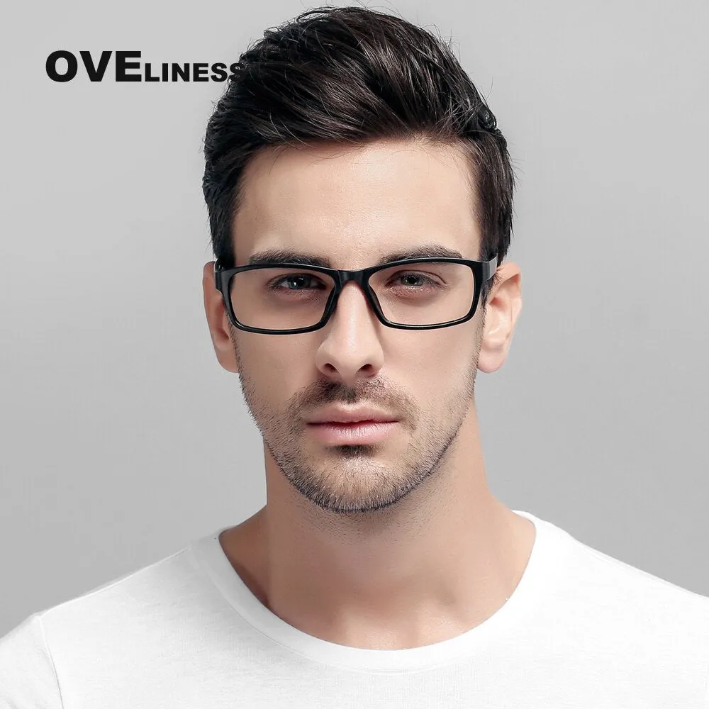 Oveliness Unisex Full Rim Square Tr 90 Titanium Eyeglasses 2126