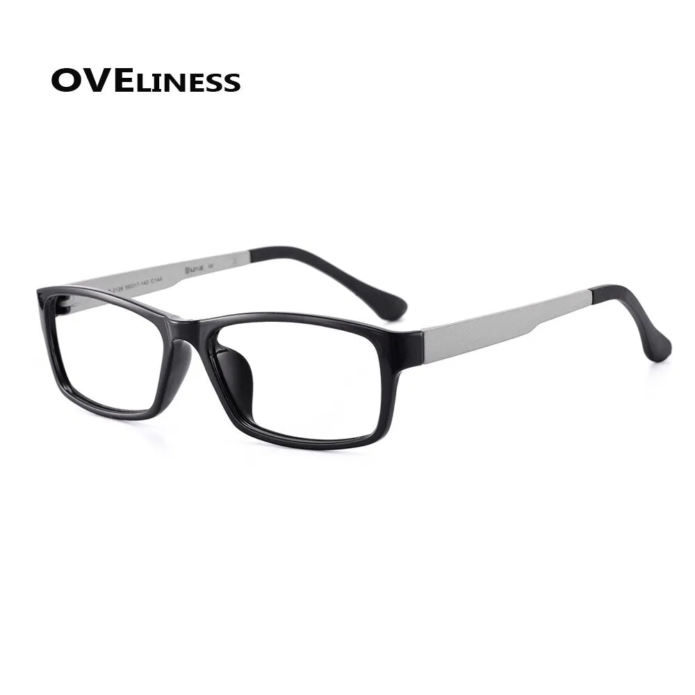 Oveliness Unisex Full Rim Square Tr 90 Titanium Eyeglasses 2126