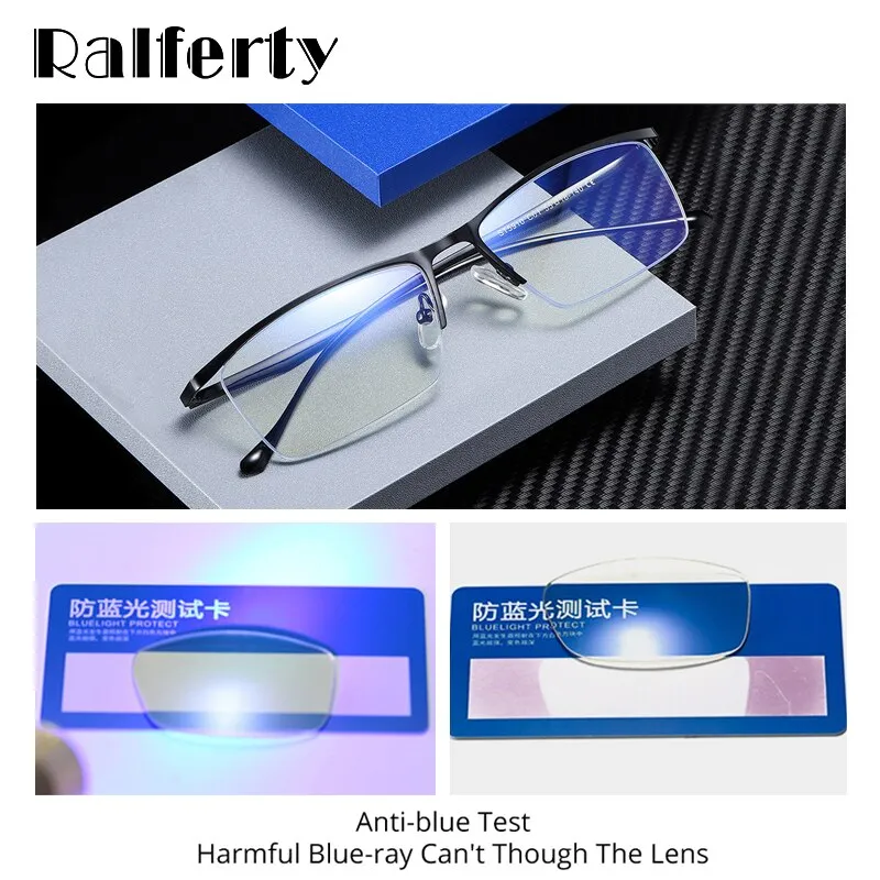 Ralferty Men's Eyeglasses Anti Blue Light Anti-Glare D5910