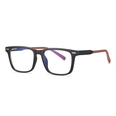 Ralferty Men's Eyeglasses TR90 Square Anti Blue Light D2323-1