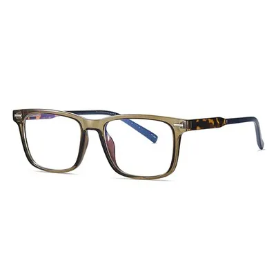 Ralferty Men's Eyeglasses TR90 Square Anti Blue Light D2323-1