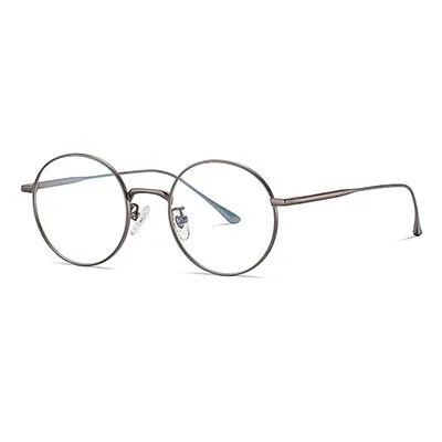 Ralferty Unisex Full Rim Oversized Round Titanium Eyeglasses