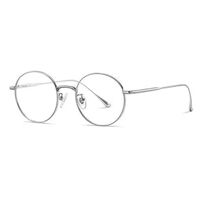 Ralferty Unisex Full Rim Oversized Round Titanium Eyeglasses