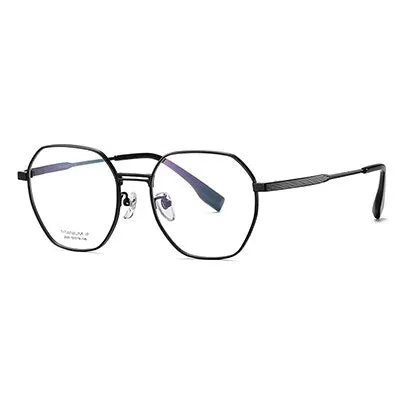 Ralferty Unisex Full Rim Polygon Titanium Eyeglasses D2025