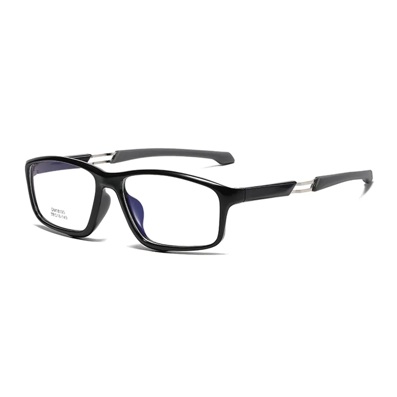 Ralferty Unisex Full Rim Rectangle Tr 90 Acetate Sport Eyeglasses B18190