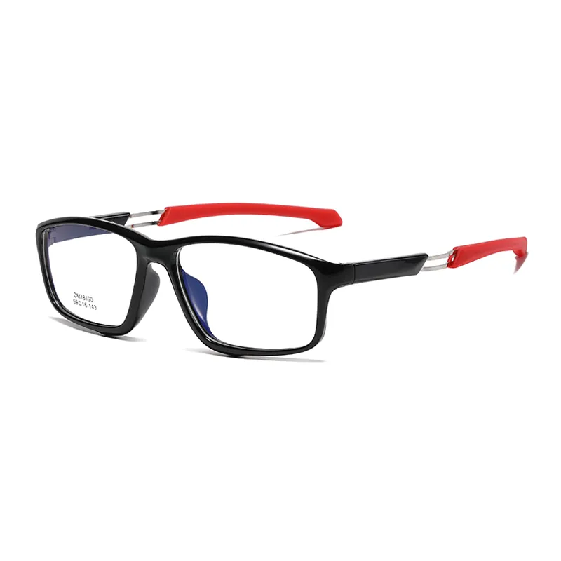 Ralferty Unisex Full Rim Rectangle Tr 90 Acetate Sport Eyeglasses B18190