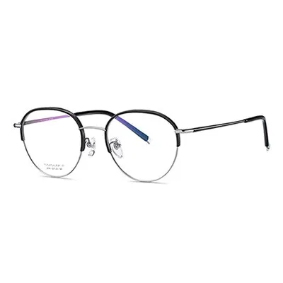 Ralferty Unisex Full Rim Round Titanium Eyeglasses D2039t