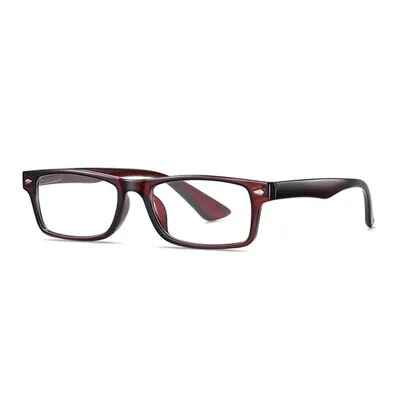 Ralferty Unisex Small Rectangle Reading Glasses Acetate D6101