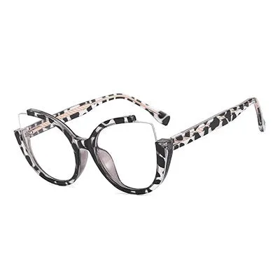 Ralferty Women' Full Rim Square Cat Eye Tr 90 Acetate Eyeglasses F82024