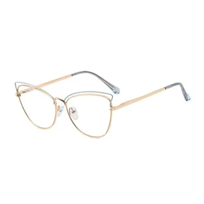 Ralferty Women's Eyeglasses Cat Eye Anti Blue Light