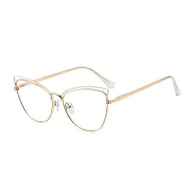 Ralferty Women's Eyeglasses Cat Eye Anti Blue Light