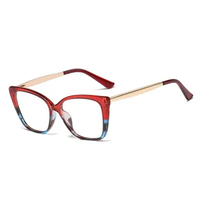 Ralferty Women's Eyeglasses TR90 Cat Eye Anti Blue Light F92313-1