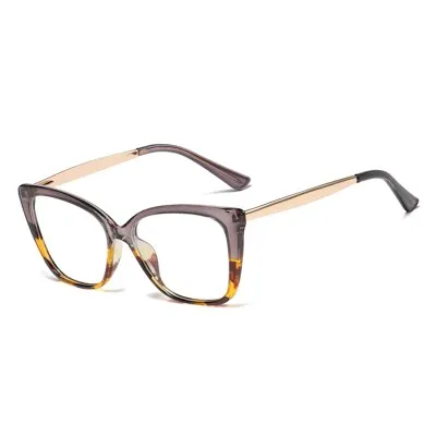 Ralferty Women's Eyeglasses TR90 Cat Eye Anti Blue Light F92313-1