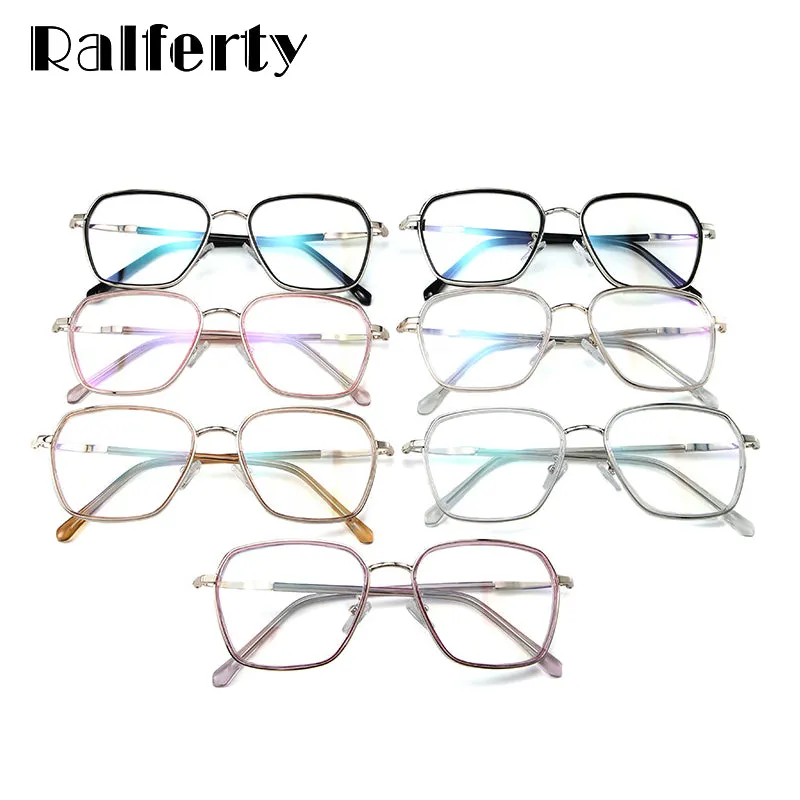 Ralferty Women's Full Rim Big Square Tr 90 Eyeglasses D16024