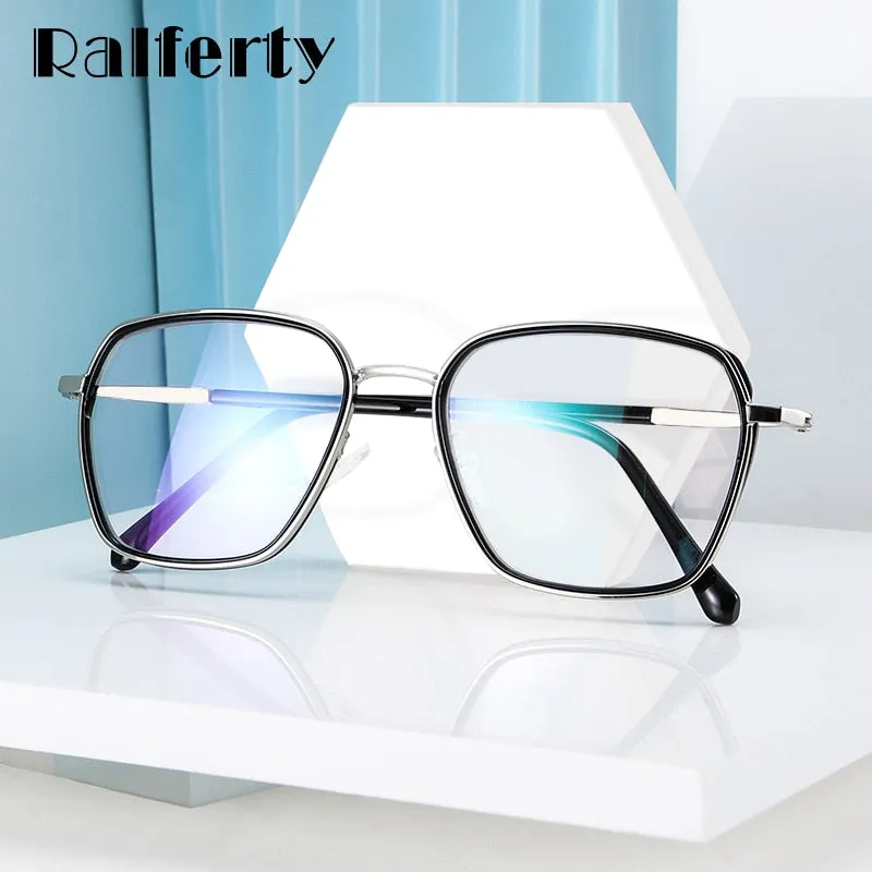 Ralferty Women's Full Rim Big Square Tr 90 Eyeglasses D16024