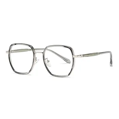 Ralferty Women's Full Rim Irregular Square Alloy Acetate Eyeglasses Dj802