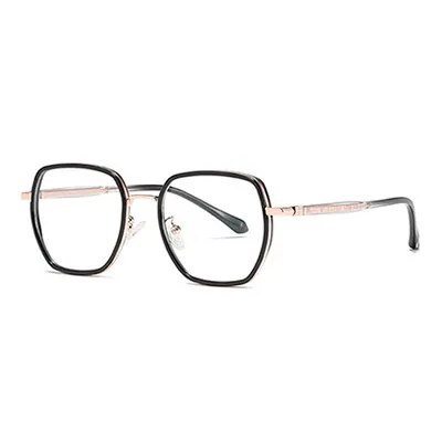 Ralferty Women's Full Rim Irregular Square Alloy Acetate Eyeglasses Dj802