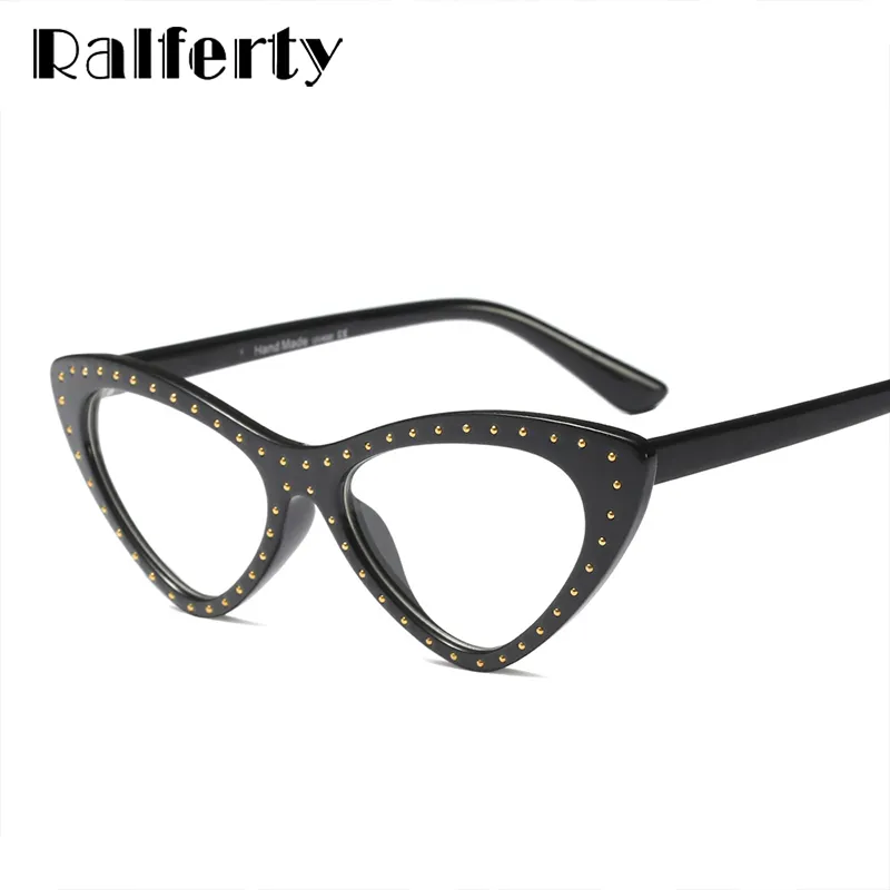 Ralferty Women's Full Rim Oval Cat Eye Acetate Eyeglasses F95130