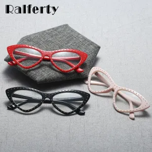 Ralferty Women's Full Rim Oval Cat Eye Acetate Eyeglasses F95130