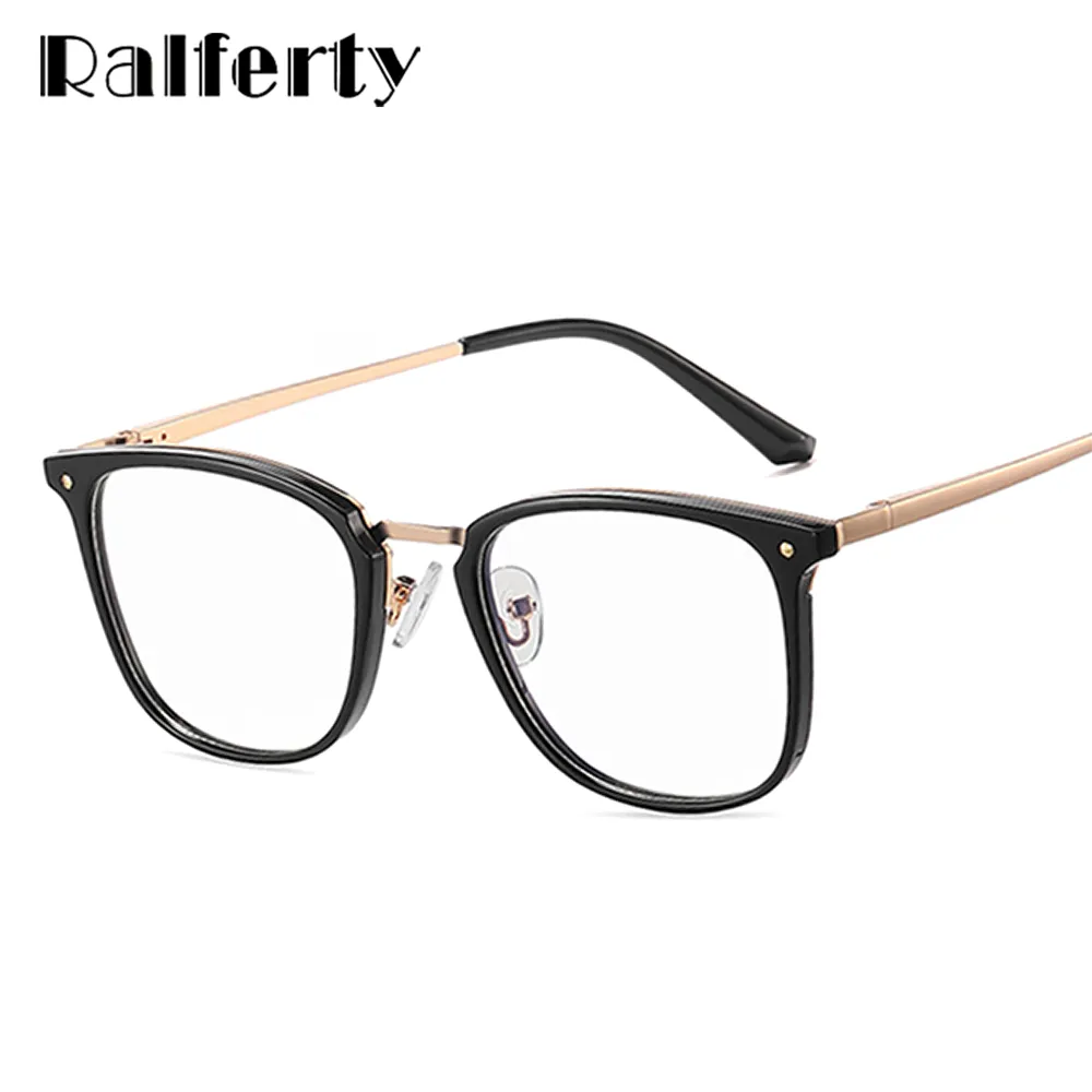 Ralferty Women's Full Rim Square Acetate Alloy Eyeglasses F95959