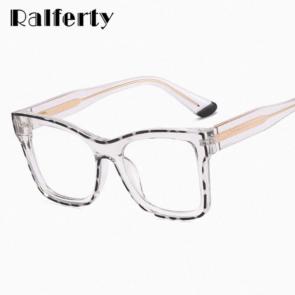 Ralferty Women's Full Rim Square Acetate Eyeglasses F82087