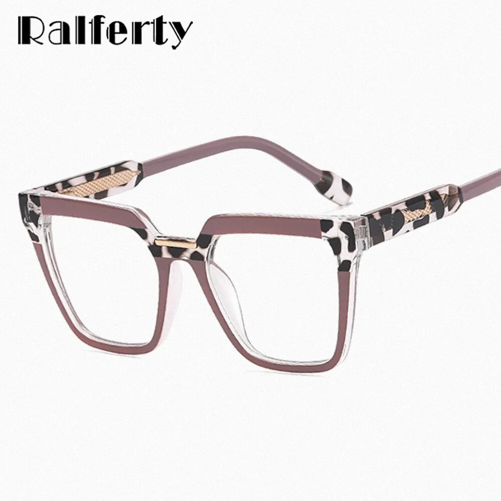 Ralferty Women's Full Rim Square Acetate Eyeglasses F82096