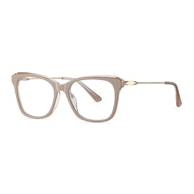 Ralferty Women's Full Rim Square Cat Eye Acetate Alloy Eyeglasses D9217