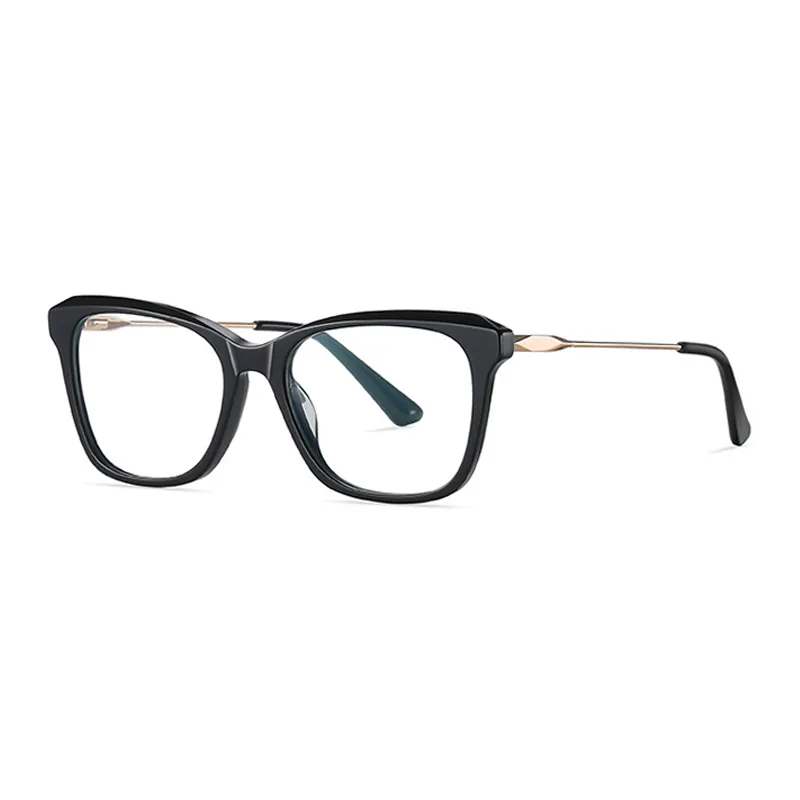 Ralferty Women's Full Rim Square Cat Eye Acetate Alloy Eyeglasses D9217