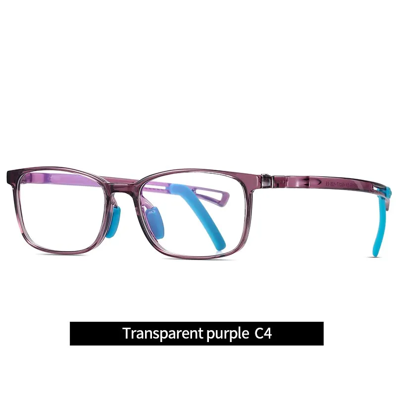 Reven Jate Unisex Children's Full Rim Square Tr 90 Silicone Eyeglasses 5109