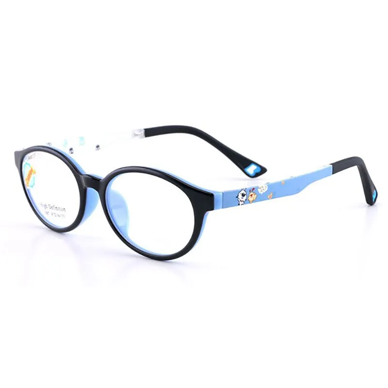 Reven Jate Unisex Children's Full Rim Square Tr 90 Silicone Eyeglasses 5687