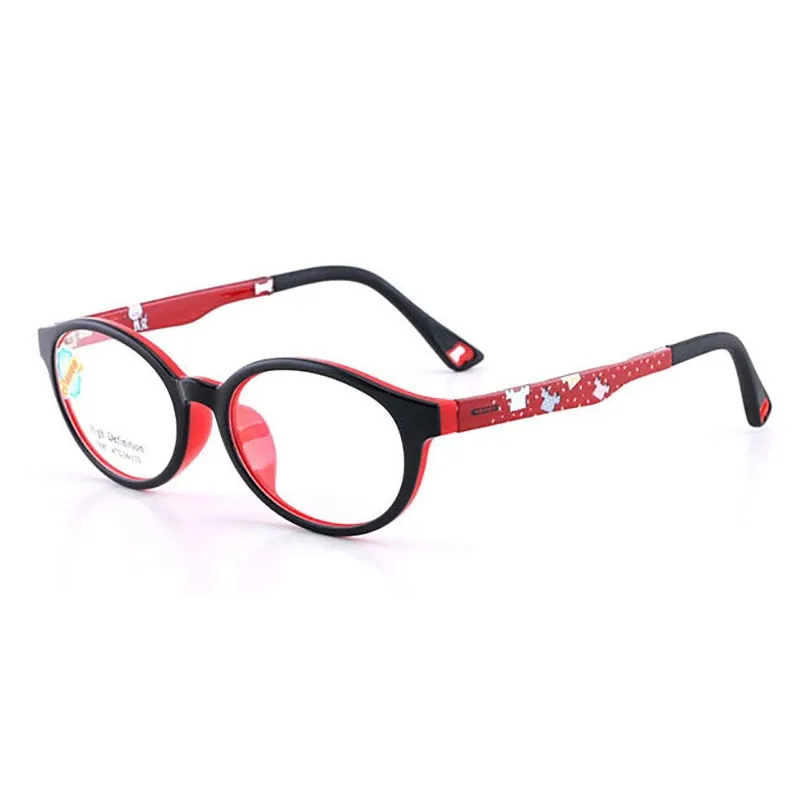 Reven Jate Unisex Children's Full Rim Square Tr 90 Silicone Eyeglasses 5687