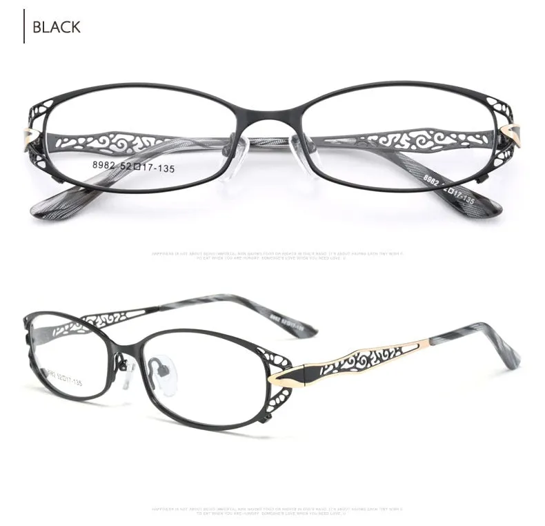 Reven Jate Unisex Full Rim Rectangle Alloy Reading Glasses 8982