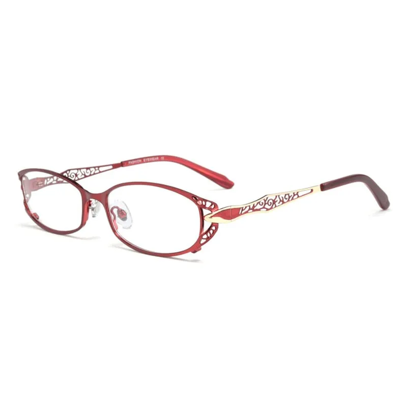 Reven Jate Unisex Full Rim Rectangle Alloy Reading Glasses 8982