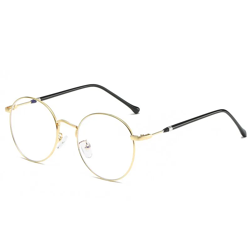 Reven Jate Unisex Full Rim Round Alloy Eyeglasses 1912