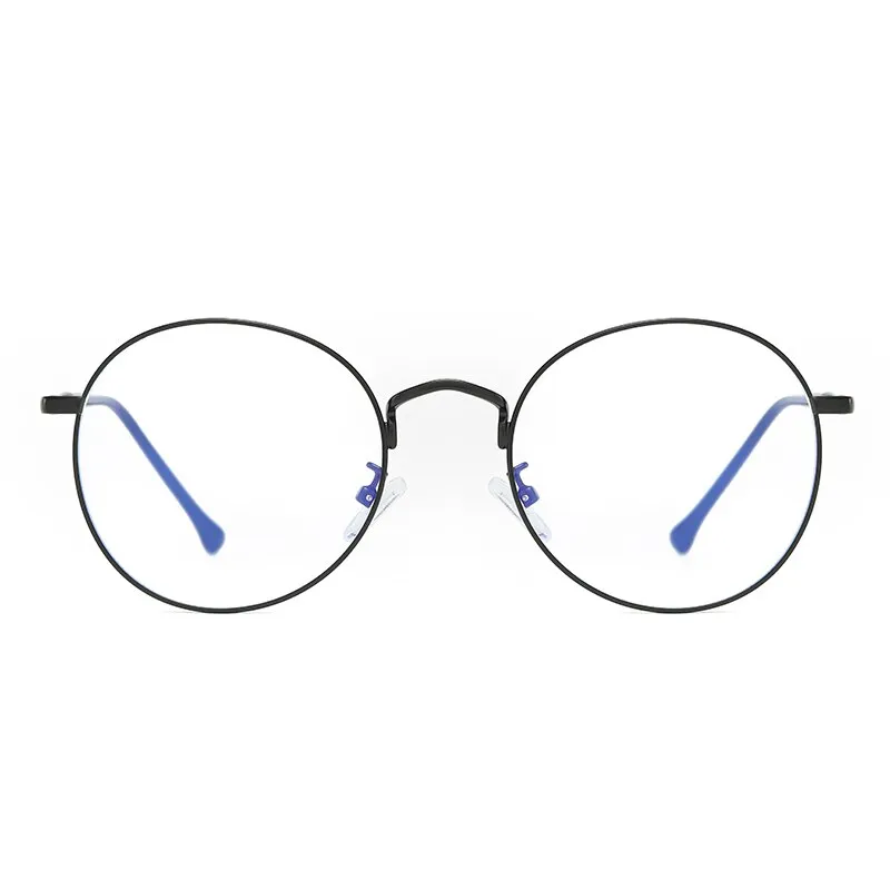 Reven Jate Unisex Full Rim Round Alloy Eyeglasses 1912