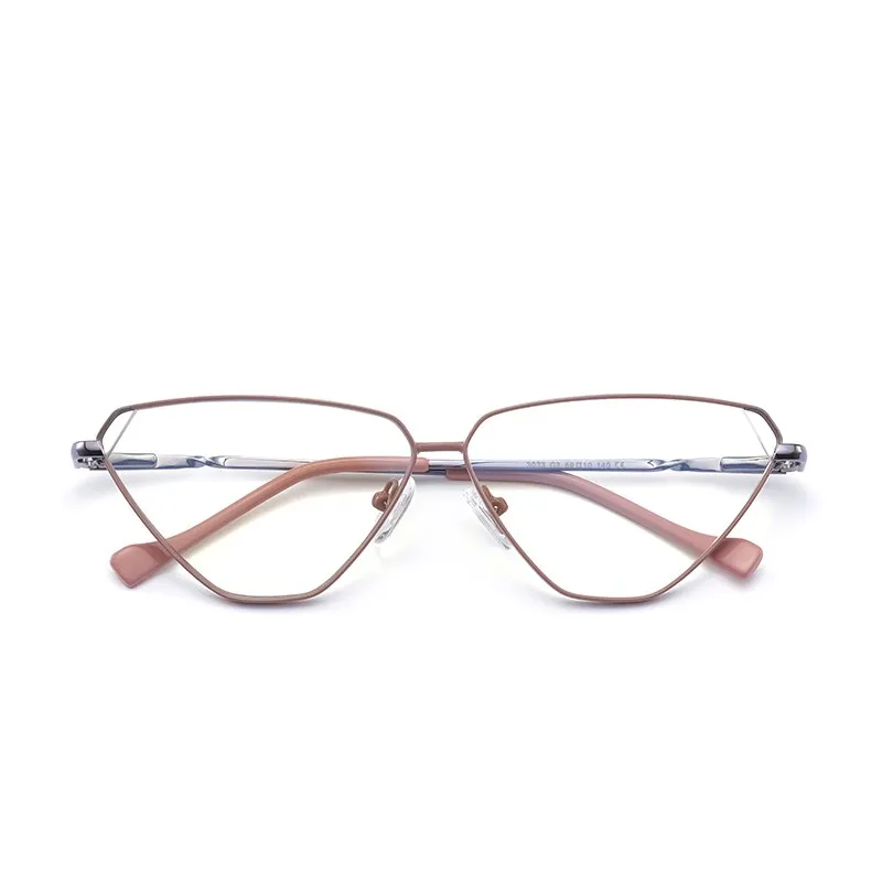 Reven Jate Women's Full Rim Cat Eye Alloy Eyeglasses 3023