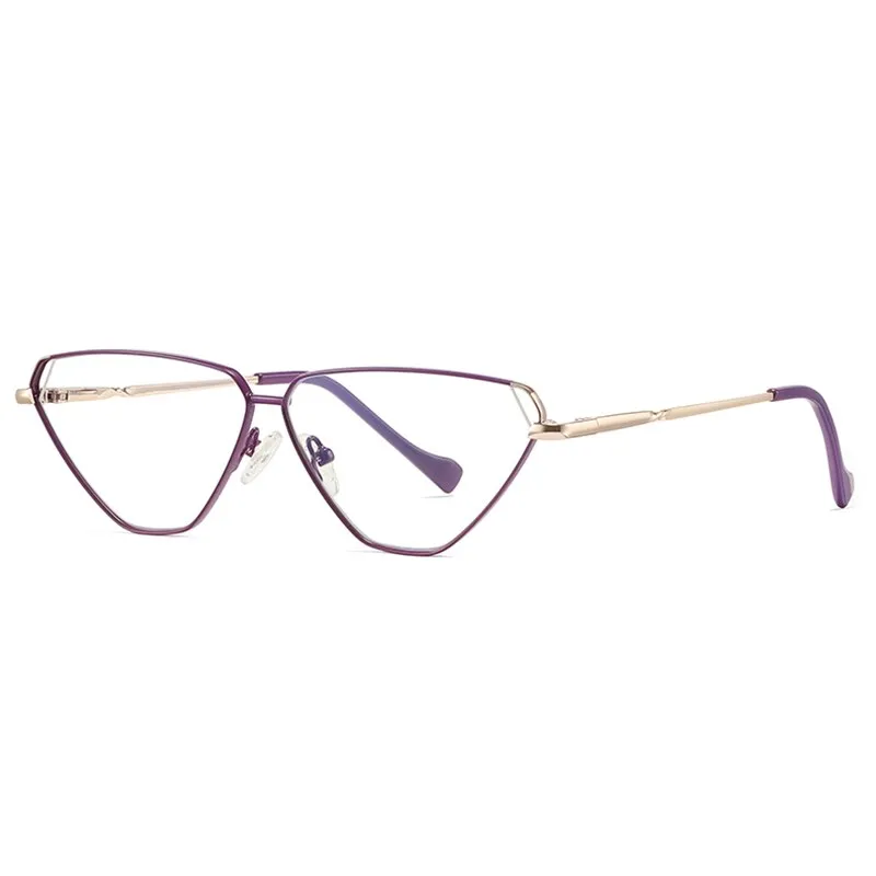 Reven Jate Women's Full Rim Cat Eye Alloy Eyeglasses 3023