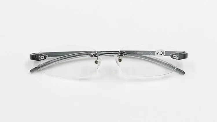 Unisex Reading Glasses Rimless Tr90 Ultra-light  1.0 To  3.5