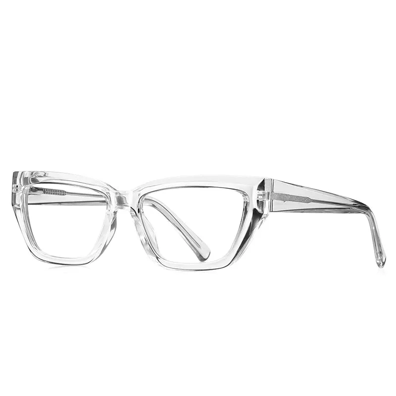 Vicky Unisex Full Rim Square Cat Eye Tr 90 Titanium Reading Glasses 2155