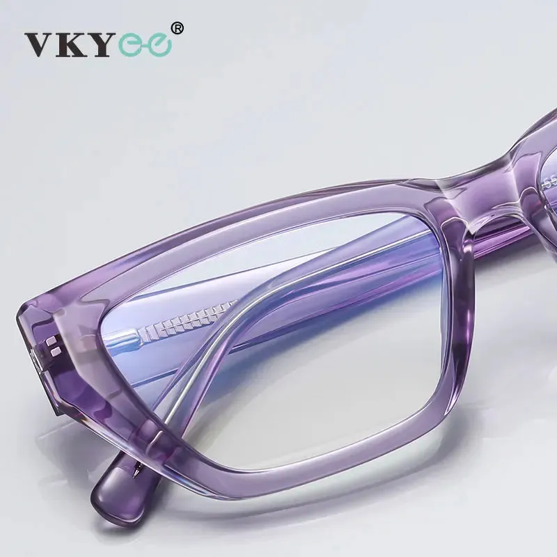 Vicky Unisex Full Rim Square Cat Eye Tr 90 Titanium Reading Glasses 2155