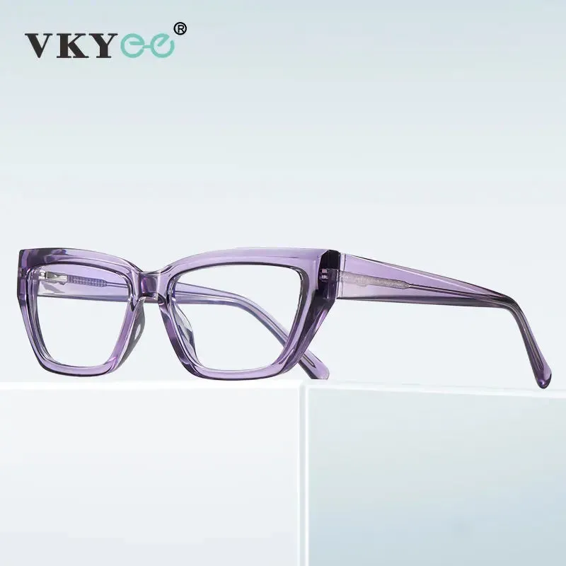 Vicky Unisex Full Rim Square Cat Eye Tr 90 Titanium Reading Glasses 2155